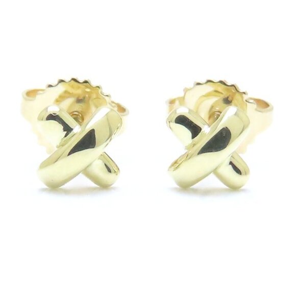 TIFFANY 18k Gold Earrings - Picture 7 of 7